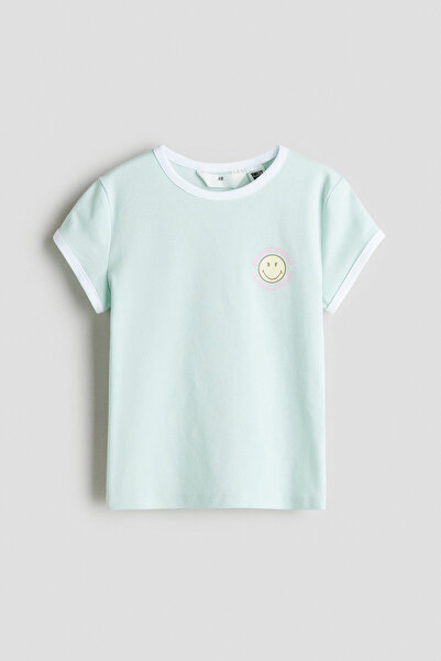 H&M Baskı Motifli ve Pamuklu Üst