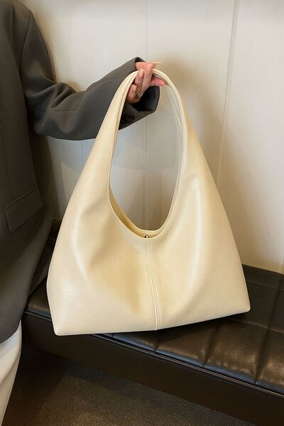 Handley Πολυτελής δερμάτινη τσάντα ώμου και χειρός με κλείσιμο με μαγνήτη