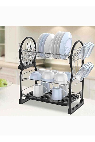 Feelings رف أطباق هرمي بثلاث طبقات 57×25×51 سم