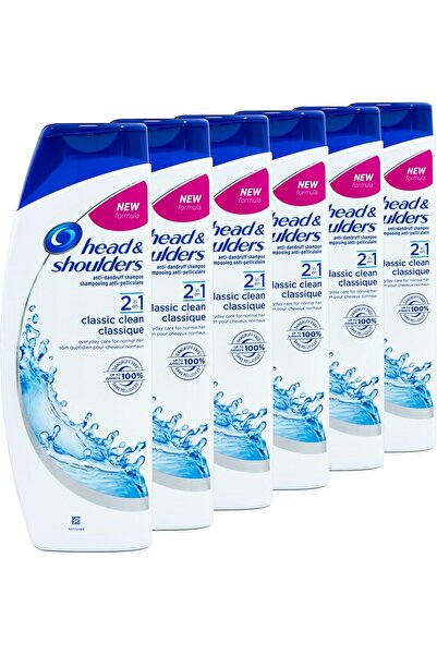 Head&Shoulders Head & Shoulders Classic Clean Anti-Dandruff Shampoo, 6 x 400 ml
