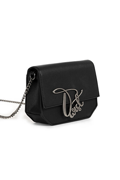 Twist Metal Logo Buckle Covered Bag