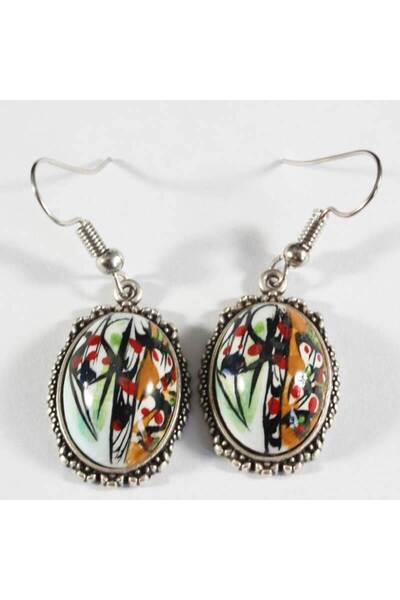 Çini Evi أقراط فلورال جاردن إزنيك من الخزف