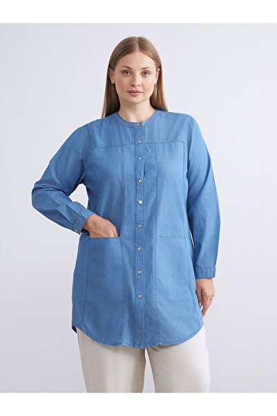 LC Waikiki LCW Grace Hakim Yaka Kadın Jean Tunik