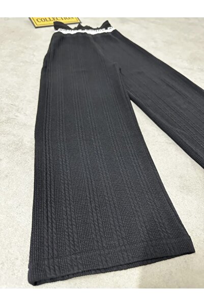 Minimoda Kids Kız Çocuk Jakarlı Kumaş Dökümlü Pantolon