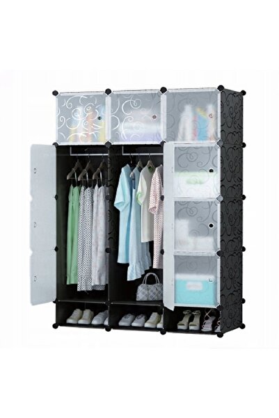 Other DUŻA SZAFA MODUŁOWA REGAŁ GARDEROBA 12X SZAFKA FUNKCJONALNA