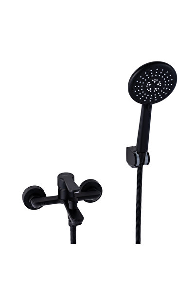 Trendy's Baterie cada TRENDY’S, pipa fixa, negru mat