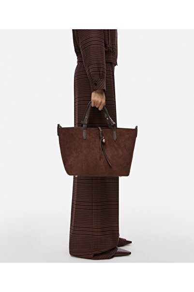 İpekyol Double-Piece Bag with Contrasting Texture