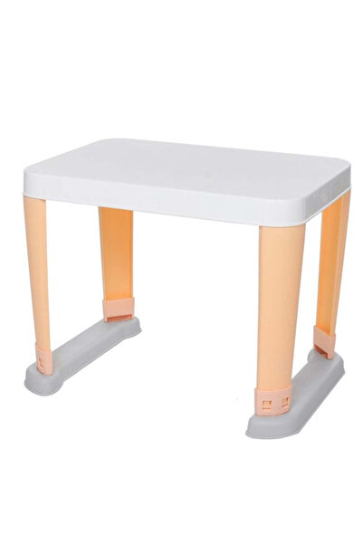 buz Children's table and 2 chairs set for various activities and study, white and yellow