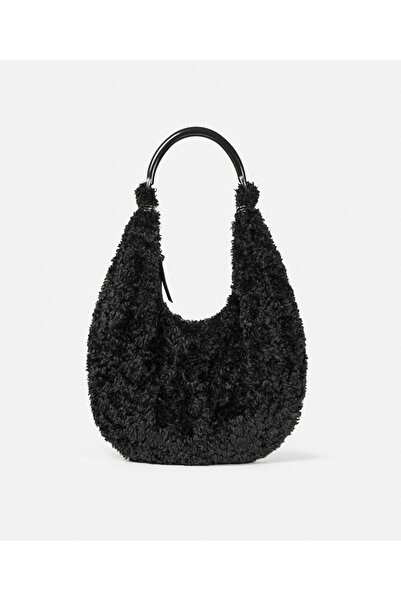 İpekyol Kontrast askılı pelüş çanta