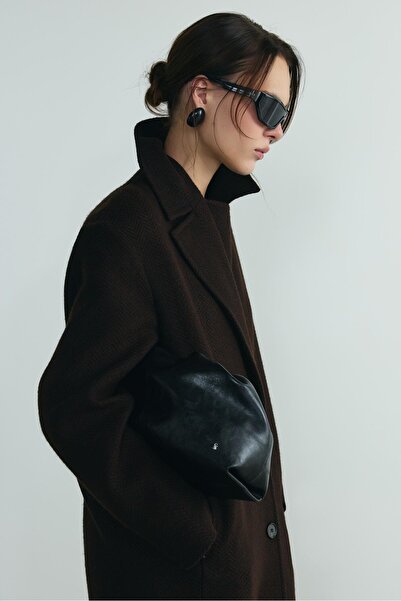 Suud Collection Bitter Brown Dora Long Oversize Coat