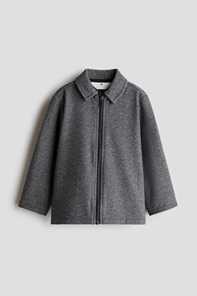 H&M Ribanalı Velur Gömlek Ceket