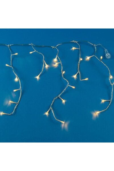 SHOPIENS Șir de lumini LED pentru perdea, 288 becuri, 9m, alb cald