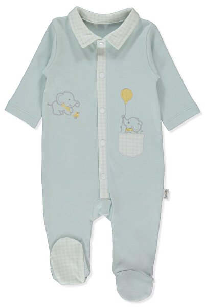 Bebetto بدلة أطفال مزودة بأكمام طويلة (لإنسان صغير) باللون النعناعي