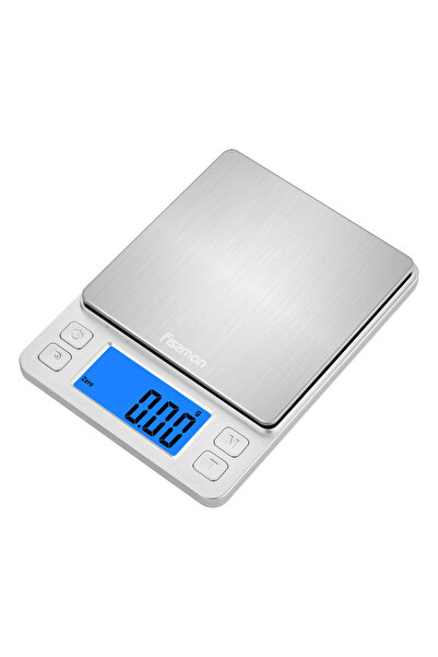 Fissman Fisman Electronic Kitchen Scales 14x10.5x1.7cm with Two Additional Trays