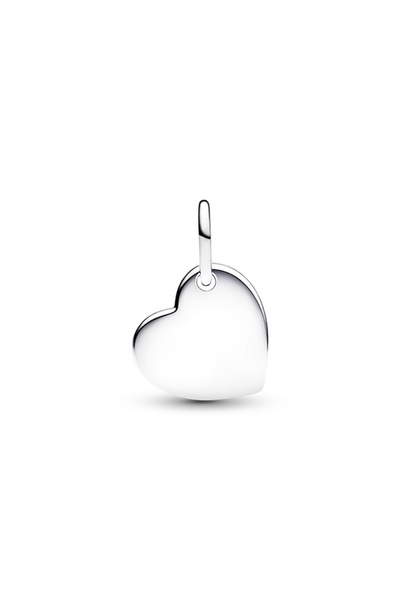 Pandora İşleme Yapılabilir Kalp Mor Taşlı Sallantılı Charm