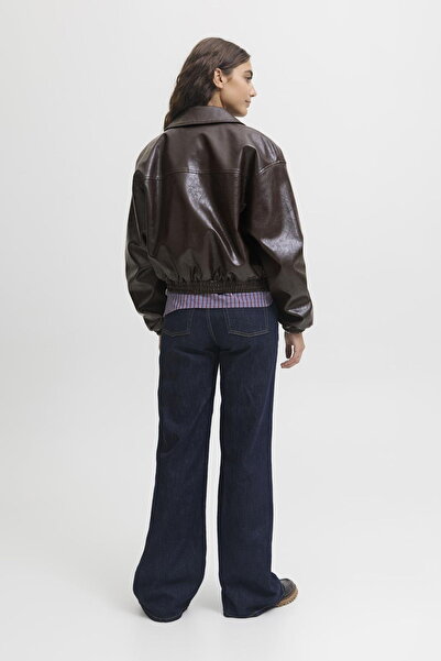 Jack & Jones Women's Faux Leather Shiny Jacket - Jody