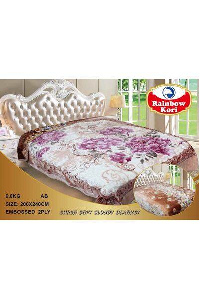 Roshen Cloudy blanket, 6 kg, double-sided, soft, luxurious quality and elegant appearance, size 200*240 cm