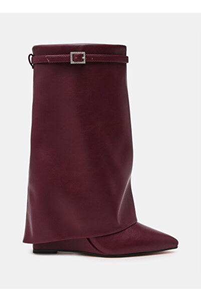 Steve Madden Koyu Bordo Kadın Çizme SHOCKER