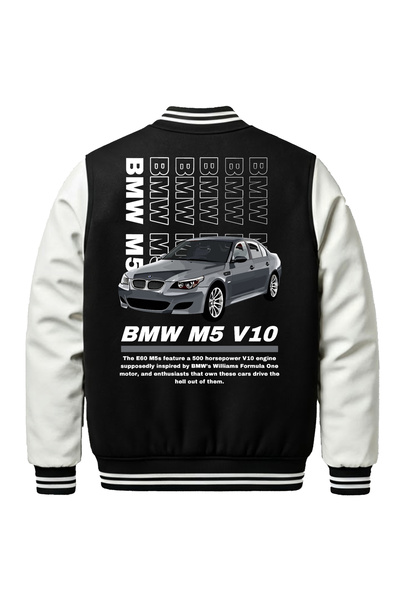 Edizen BMW M5 v10 Bomber Kolej Ceketi Unisex Oversize
