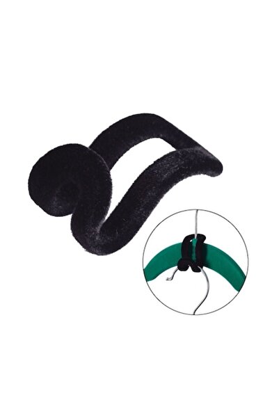 SHOPIENS Set de cârlige pentru umerașe, 10 bucăți, catifea, negru, MYONNA IT ...