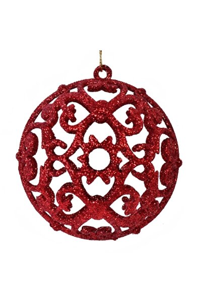 ANTBRO Set Globuri de Crăciun, Design cu Sclipici, Roșu, 8 cm, 6 buc, MYONNA ...