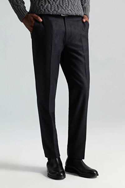 Hemington Saf Kaşmir Antrasit Chino Flanel Pantolon