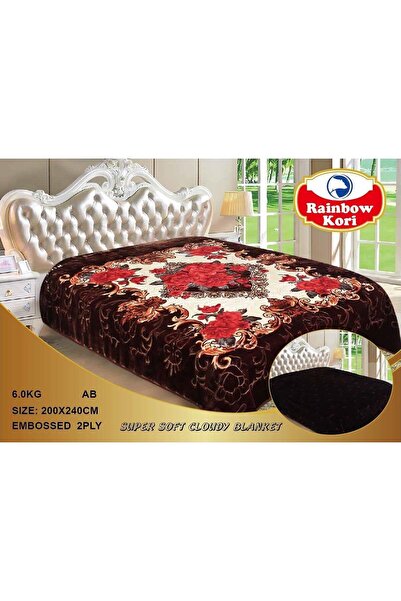Roshen Cloudy blanket, 6 kg, double-sided, soft, luxurious quality and elegant appearance, size 200*240 cm