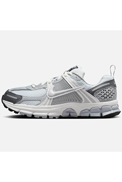 Nike Bowerman Zoom Vomero 5 Running Shoes Hakiki Deri Reflektörlü Kadın Koşu Yürüyüş Ayakkabısı Gri