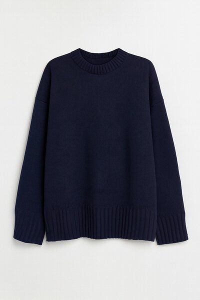 HAKKE Πλεκτό πουλόβερ με γιακά με κορδόνια F κοτλέ