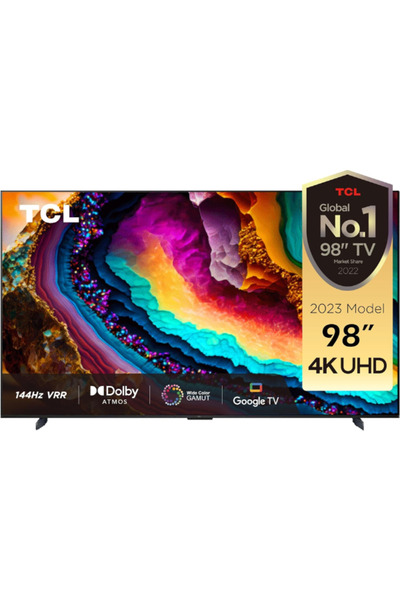 TCL 98 Inch 4K UHD Google TV | HDR 10+ Dolby Vision IQ | 120Hz MEMC 144Hz VRR | 2023 Model