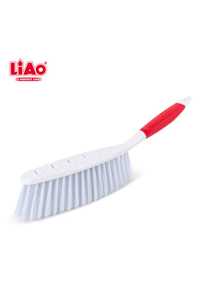 liao مجموعة فرشاة تنظيف متعددة الأغراض L19012، 6 قطع - 45 سم، أحمر/أبيض، مثالية للتنظيف وإزالة الغبار