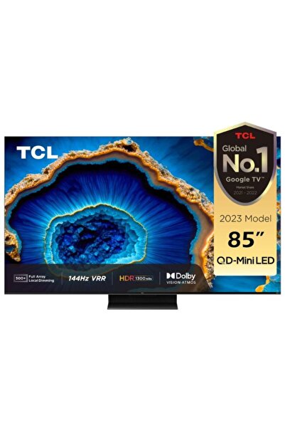 TCL 85-inch 4K TV|QD-Mini LED|HDR 1300 nits|144Hz VRR| Google TV | 85C755