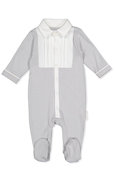 Bebetto بدلة بتصميم إنترلوك (رويال مان) رمادية اللون