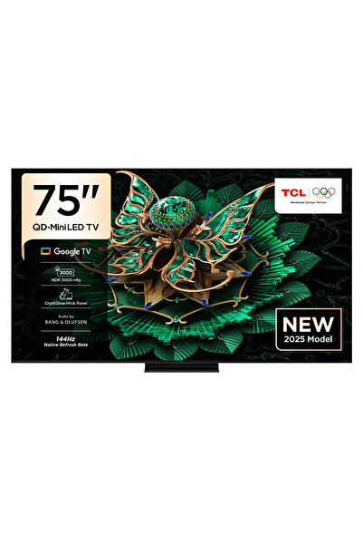 TCL 75 Inch C7K Premium QD-MiniLED TV | 144Hz | Bang & Olufsen Audio | Ultra Slim Design | 2025