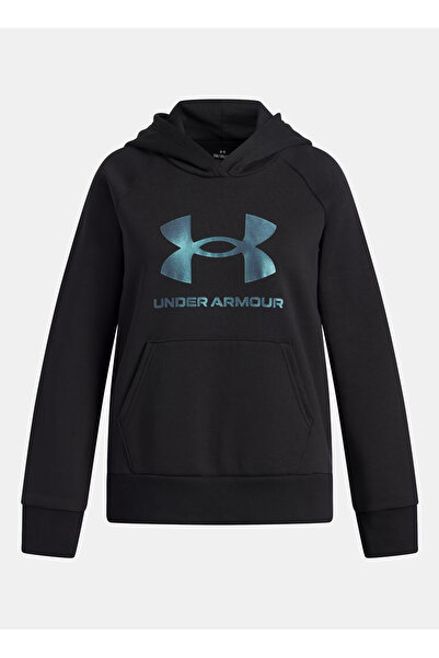 Under Armour Düz Erkek Çocuk Siyah Sweatshırt 6004118-005-UA Rival Flc Shimme...