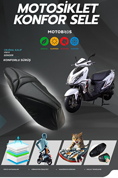 Motobros Falcon Mocco 50 -125 Comfort Saddle Visco Sponge Saddle Cover Saddle Cover