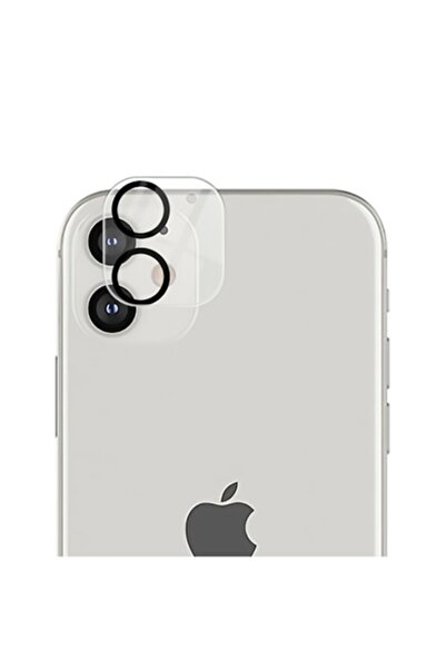 OEM Προστατευτικό γυαλιού κάμερας για iPhone 11 / 12 mini, Lito S+, Μαύρο/Δια...