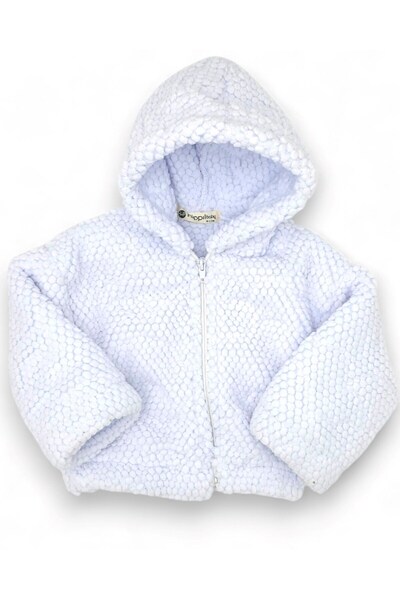 voyyo kids baby Erkek Bebek Çok Kalın Montlu Kışlık 3 İp Şordonlu 3'lü Takım, Kapüşonlu Ceketli Takım 6-9-12-18 Ay