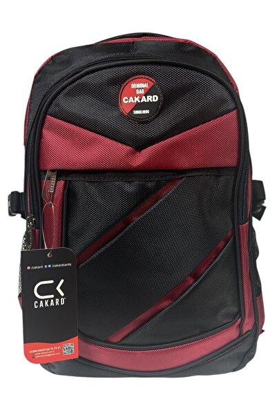 CAKARD Large Waterproof Thick Fabric Orthopedic Three-Compartment School Outing Travel Camping Backpack 32Cmx47Cm