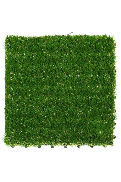 SHOPIENS Panou de podea exterior, model iarbă, 30x30cm, set de 4, conectori speciali