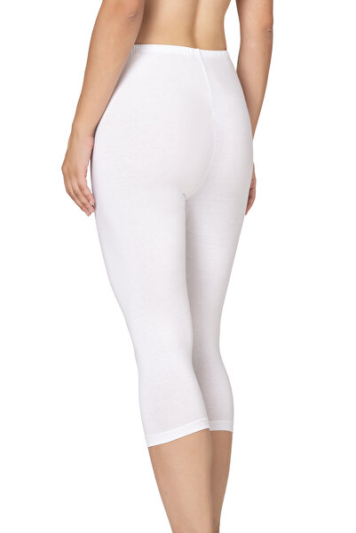 ÖZKAN underwear Özkan 27778 Women's Premium Fabric Modal Cotton Below-Knee Straight Capri Leggings Flexible Comfortable Soft
