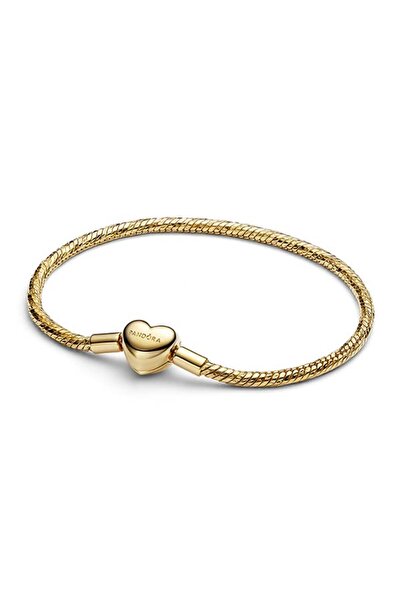 Pandora Kalp Klipsli Kesme Yüzeyli Yılan Zincirli Bileklik