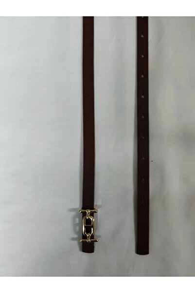 Maison La Femme Cureaua de damă cu cataramă aurie Curea subțire pentru pantal...