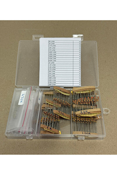 DevreBahcesi 525 Parça Direnç Seti Kutu Dahil