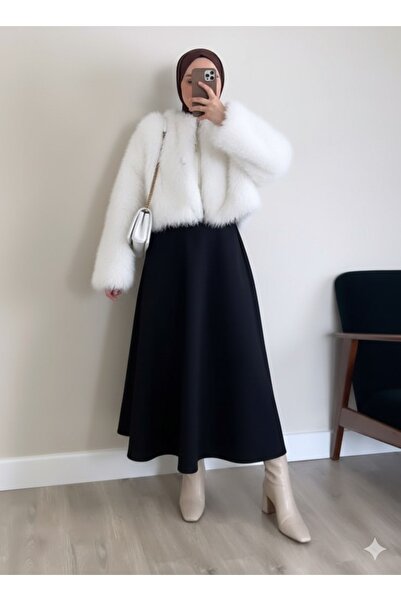 Blue Morpho Puff Scuba Skirt