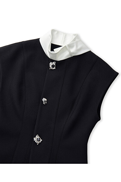 İpekyol Colorblock Vest with Metal Buttons