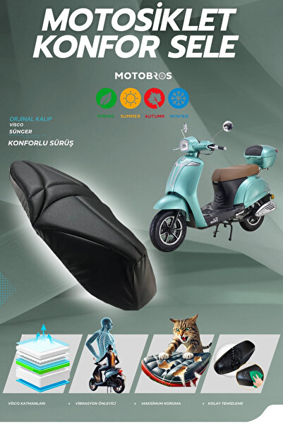 Motobros Falcon Soft Comfort Saddle Visco Sponge Saddle Cover Saddle Cover