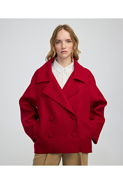 İpekyol Manteco yünlü kruvaze kaban