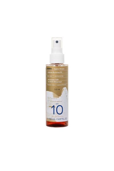 korres Aegean Bronze Vücut ve Yüz için Güneş Yağı SPF10 150ML