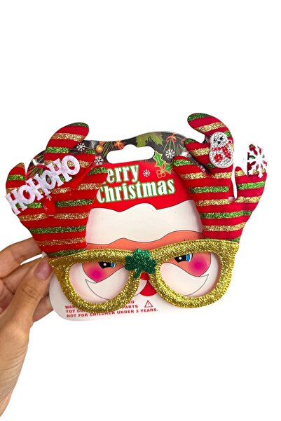 TAKIŞTIR Χριστουγεννιάτικα γυαλιά με θέμα την Πρωτοχρονιά με φιγούρες ελαφιών σε μικτά χρώματα